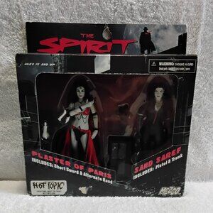 BNIP 'The Spirit' Characters Plaster of Paris & Sand Saref 7" Action Figures!!